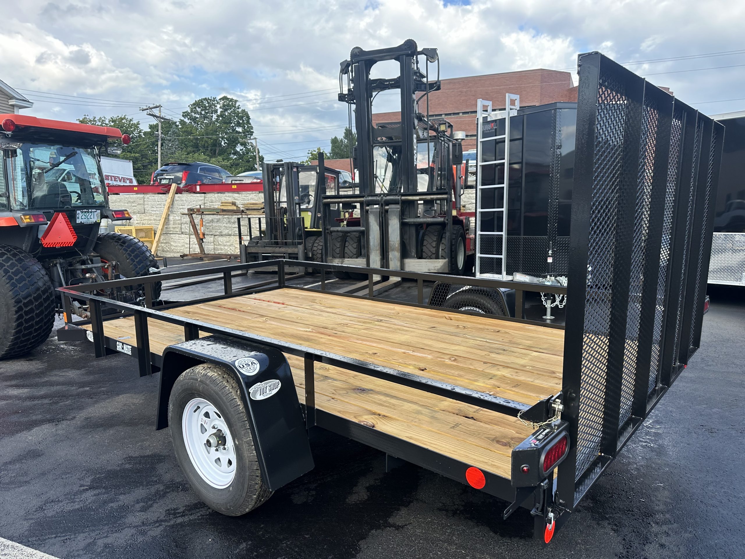 Car Mate Open Utility Trailer 6' X12' Black