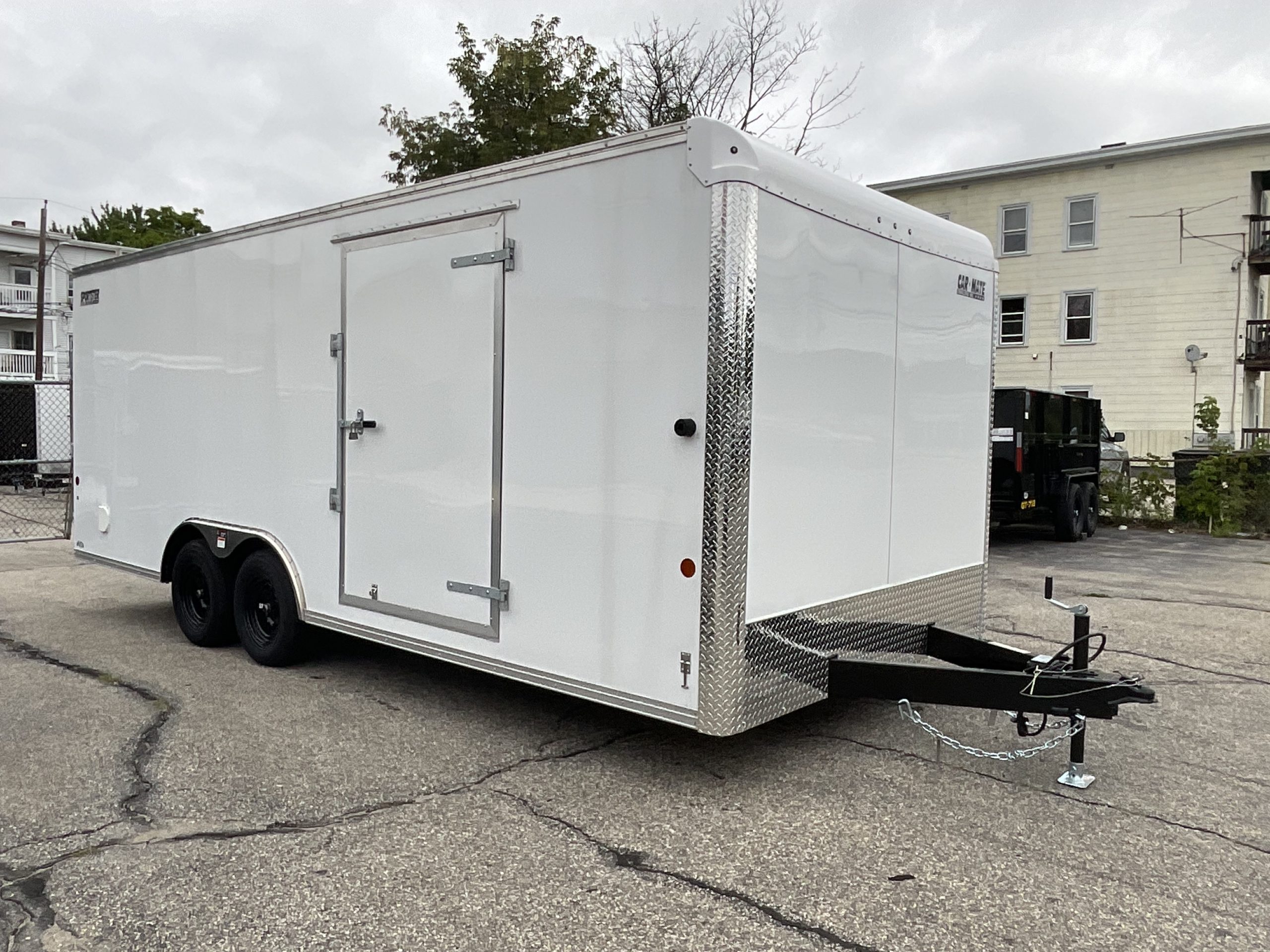 Enclosed Car Hauler Trailer 8.5'x20' WHITE Car Mate Sportster