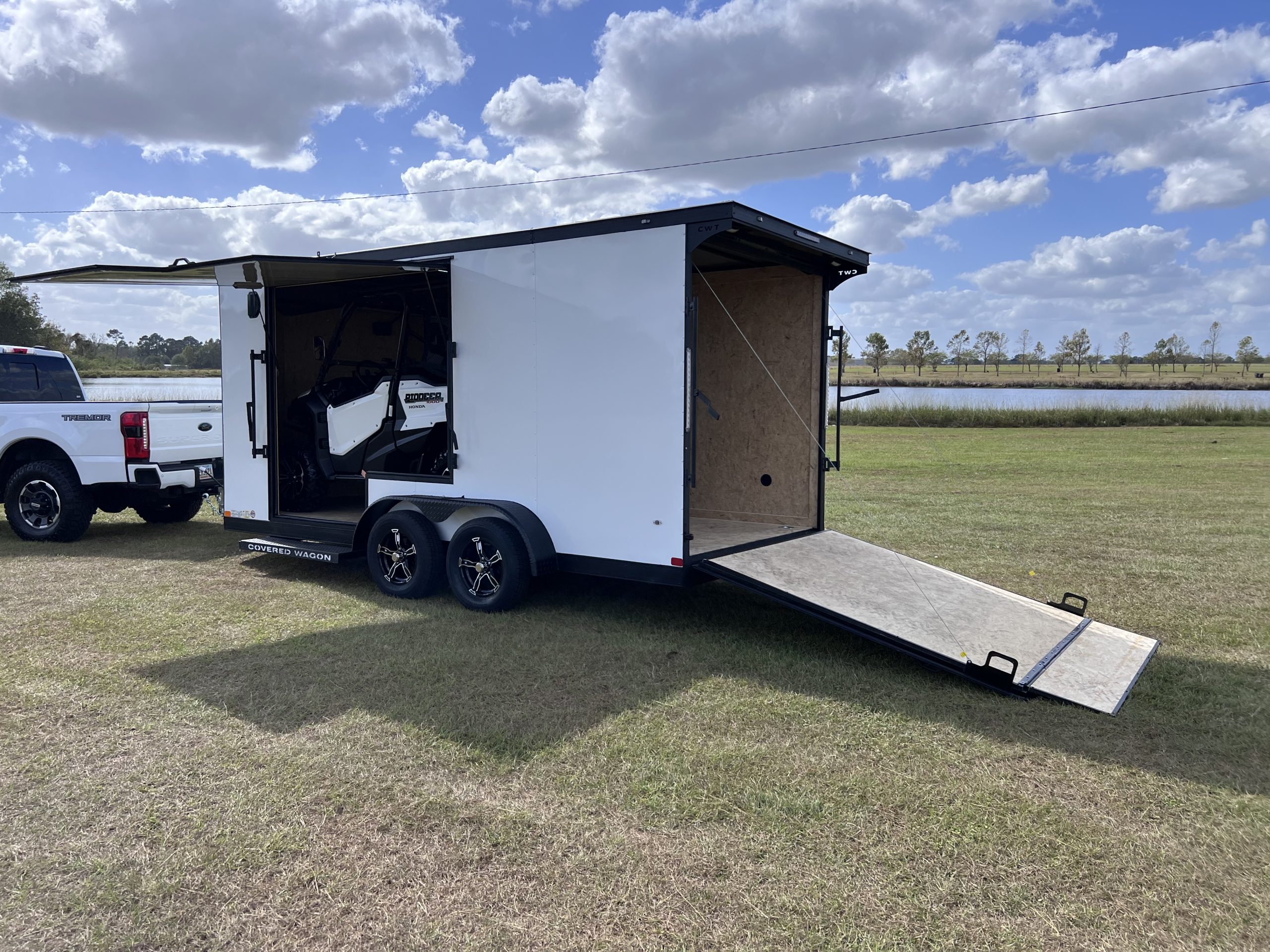 Covered Wagon 7x16 Enclosed UTV Trailer