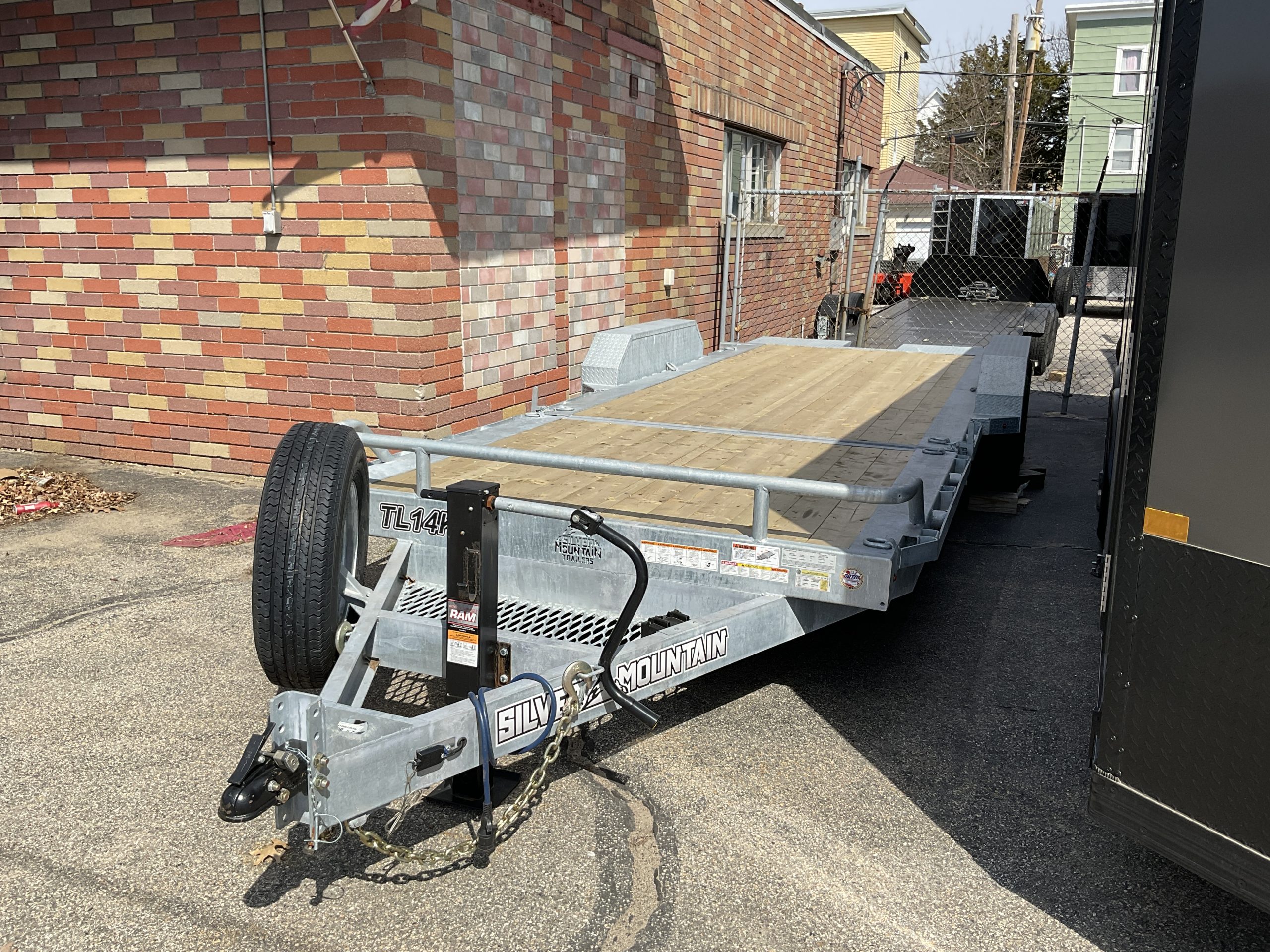 Galvanized Gravity Tilt Equipment Trailer 83"x22' 14k Gvwr Silver Mountain Torsion Axle